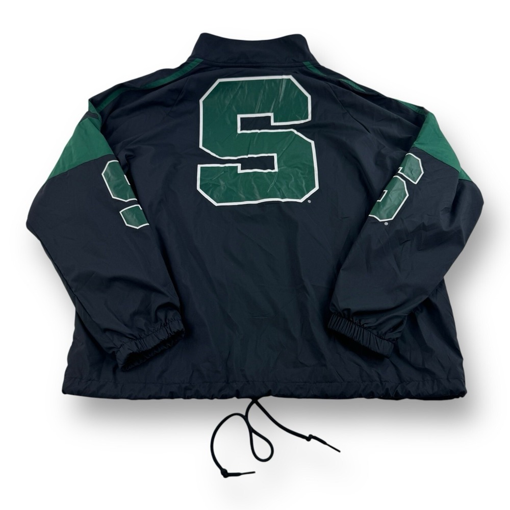 Pink Victoria's Secret 5th & Ocean Michigan State Spartans ½ Zip Women's L‎ NWT - Picture 3 of 8